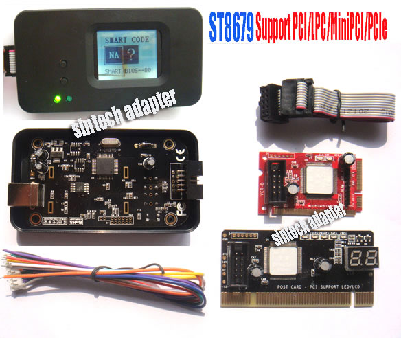 ST8679 PCI+Mini PCI-E+mini PCI+LPC port PC diagnostic test debug port card for laptop and desktop 